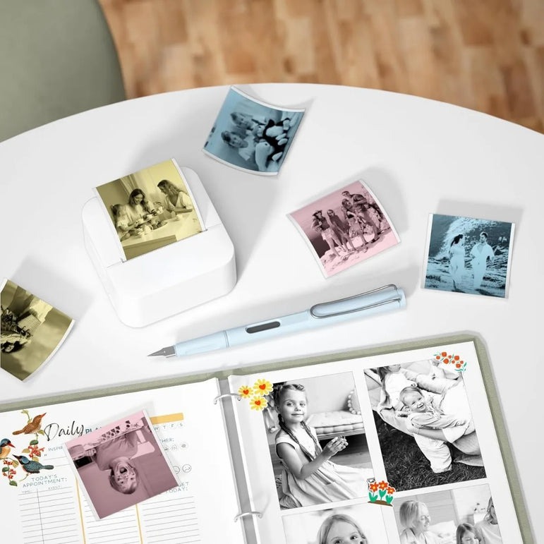 Self-Adhesive Instant Camera Print Refill Paper- Photo Printer Thermal Paper Rolls Instant Print Camera Refill Paper,57x30mm