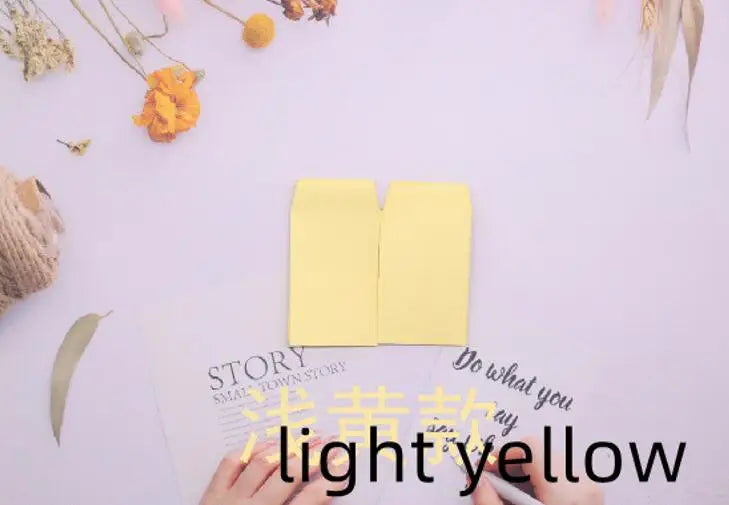 20pc Small 6x9cm Gule Stick Paper Letter Pocket Envelops for Cash Coin Mini Paper Envelopes Bag Small Business Supplies Red
