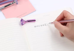 25 Pcs Wholesale Creative Plastic Big Diamond Gel Pen for Gift Pen Student Pen Fresh Stationery Back To School Gel Pen Set