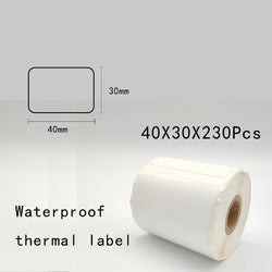 5PK Thermal Adhesive Label Papers for P1 Label Papers DP23 DP30 DP80 Label Maker  Waterproof  Tear Resistant Sticker