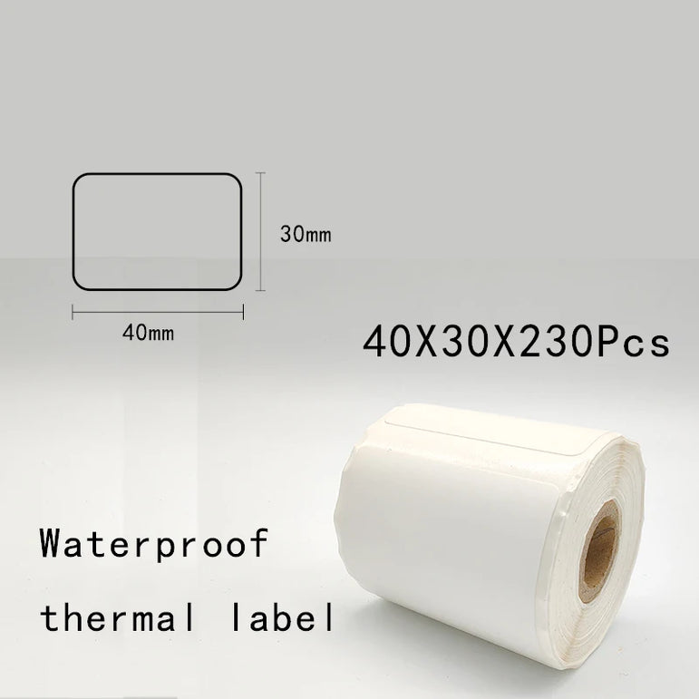 5PK Thermal Adhesive Label Papers for P1 Label Papers DP23 DP30 DP80 Label Maker  Waterproof  Tear Resistant Sticker
