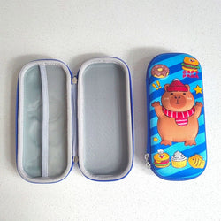 Kawaii 3D multiple anime EVA large-capacity waterproof lightweight student pencil cases, school supplies and stationery bags
