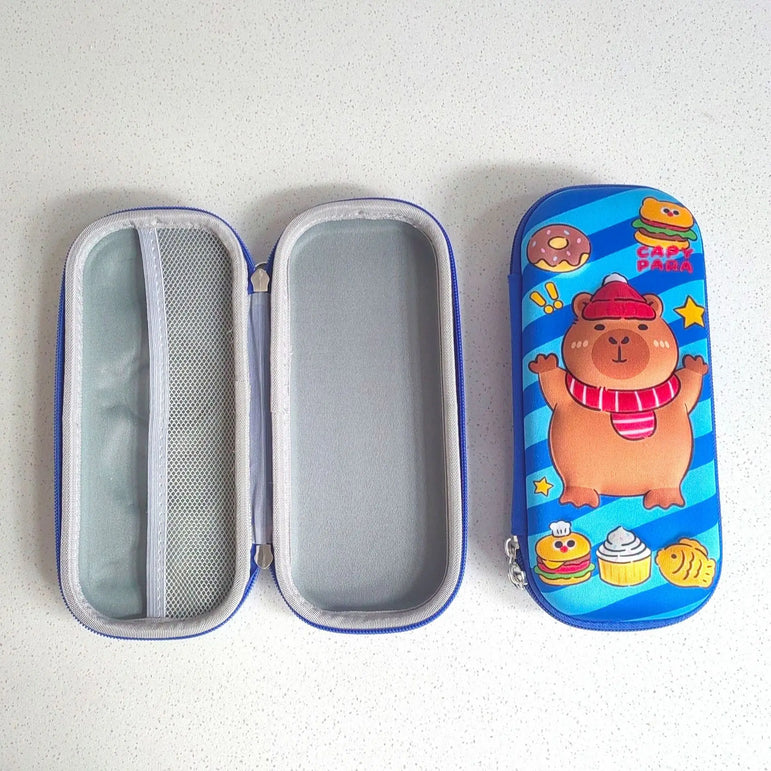 Kawaii 3D multiple anime EVA large-capacity waterproof lightweight student pencil cases, school supplies and stationery bags