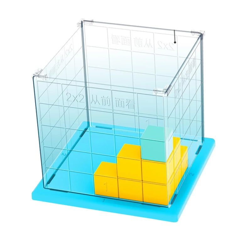 Small Cube Blocks Mathematics Tool Cubic Positioning Grid Educational Toy Math Learning Cubes for Problem Solving Skills Kids