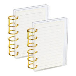 A7 Frosting Thick line Acrylic Loose Leaf Binder Cover DIY Account Book Journal Planner Office Stationery Supplies