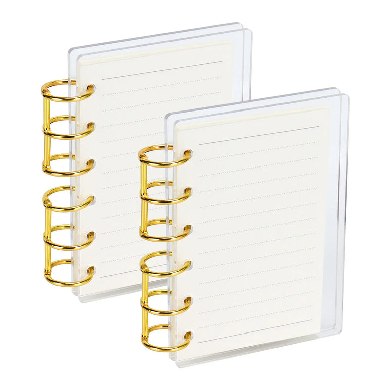 A7 Frosting Thick line Acrylic Loose Leaf Binder Cover DIY Account Book Journal Planner Office Stationery Supplies
