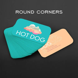500pcs free design, customized 300gms logo printing business card, double-sided and full color printing, round
