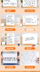 Small Whiteboard Small Blackboard on Double-sided Desk Children's Drawing Board  Shop Erasable Whiteboard Teaching Bulletin