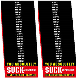 50Pcs Bad Parking Cards You Parked Like An Idiot Cards Bad Parking Cards Funny Parking Violation Bad Cards Multiple Reason