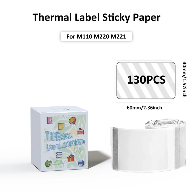 M110 Paper Compatible With M110/M120/M220/M221 Label Maker Printer Thermal paper Label Maker Paper M110 Label For Small Business