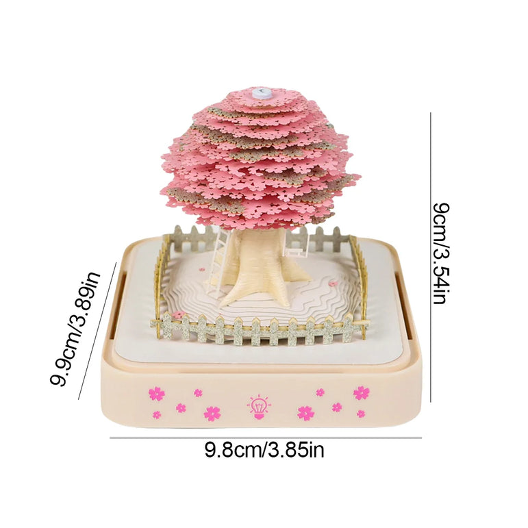 Castl Desk Calendar 2025 Tear-Away 3D Calendar Memo Pad Creative Desk Calendar DIY Notes Notepad 3D Art Calendar Paper