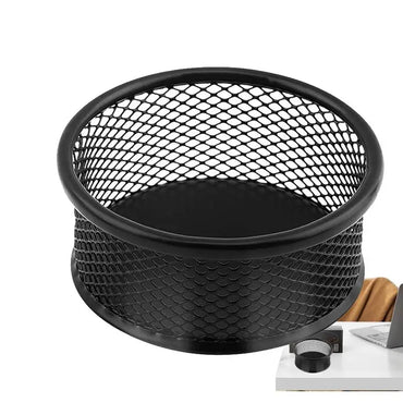 Metal Mesh Paper Clip Holders For Desk Stackable Paperclip Holder Practical And Durable Office Organizer Desk Accessories