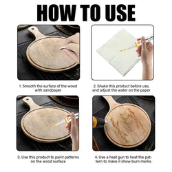Scorch Pen Marker 3pcs 5ml Wood Burning Pen DIY Quick Craft Tools Creative Wood Markers For Artists Beginners Crafts