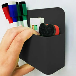 Magnetic Pen Holder Erase Marker Storage Box Pencil Organizer for Home Office Whiteboard Fridge Refrigerator