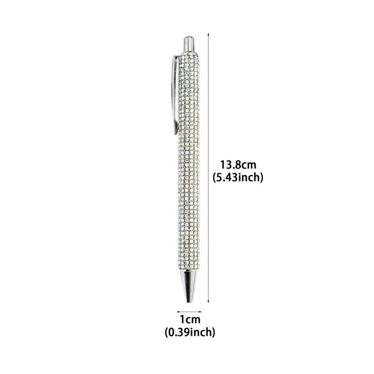 Rhinestone Ballpoint Pen Fancy Sparkly Crystal Pens Retractable Bling Ballpoint Pen Cute For Women Writing Drawing Journaling