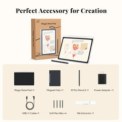XPPen Magic Note Pad 3-in-1 Color Smart Note Book E-book Reader Android Tablet Ink Paper Light Nature Color 90HZ Refresh Rate