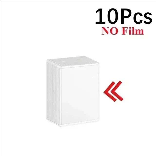 1-50PCS Transparent Korean Kpop Card Sleeve with Protective Film Clear Card Holder Idol Photo Game Card Toploaders Cover 35PT
