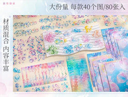 80Sheets/pack  Everyday Series Handbook Priming Notebooks Basic Sketch Rhythm Stone Watercolor CureNotebooks Writing Pads