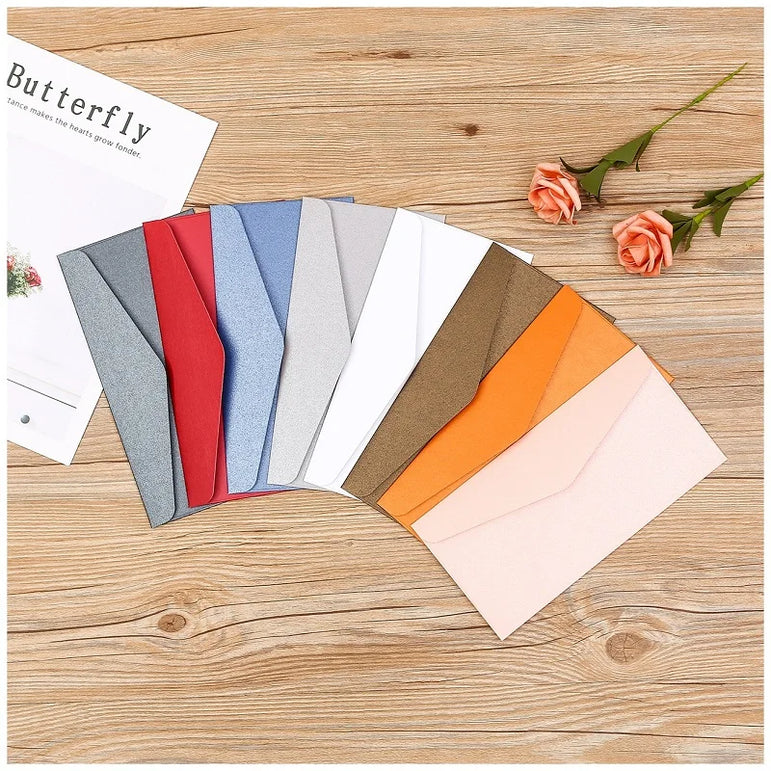 50pcs/lot 22x11cm Envelope High-grade 250g Pearlescent Paper Envelopes for Wedding Invitation Business Supplies Stationery