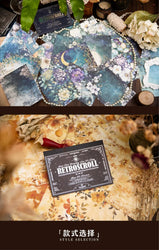 20pcs/lot Memo Pads Material Paper Renaissance Illustrated Scrolls Junk Journal diary Scrapbooking  Background Decoration Paper
