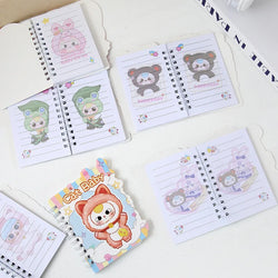 A7 Cartoon Capybara Coil Notebook Kawaii Learning Coil Book Cute Study Pocket Notepad Small Notebook School Stationery 
﻿ 
﻿