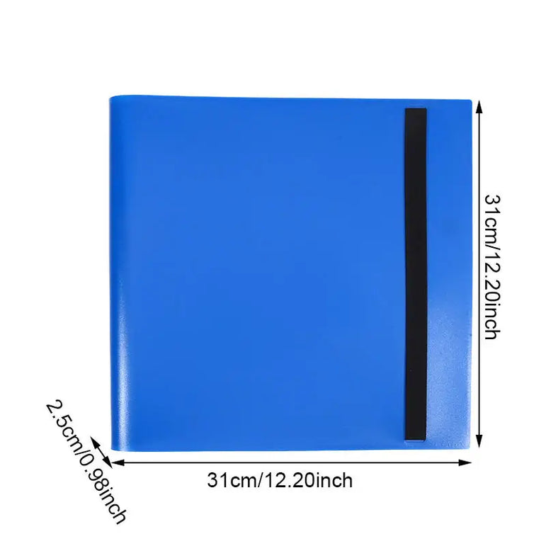 Trading Card Collector Holder 4/9/12-Pocket Binder Portable Storage Case Suitable for Game Cards Baseball Football Cards
