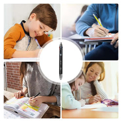 6 In 1 Multicolor Ballpoint Pen 5 Colors Ball Pen Creative Multicolor Ballpoint Pen 1 Automatic Pencil With Eraser for School