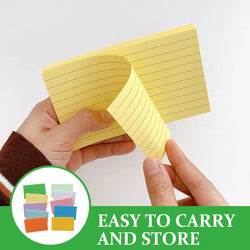 500 Sheets Colored Index Cards Sticky Notes Compact Blank Convenient Graffiti Portable Daily Paper DIY Note Cards Message Supply