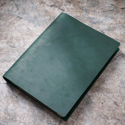 First-layer Cowhide Notebook A4 Enlarged Notebook Crazy Horse Leather Binder Thickened Sketchbook Retro Notepad Gift Notebook