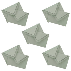 10x Lace Paper Envelopes Gift Small Invitation Envelopes for Thanksgiving Greeting Cards Party Invitations