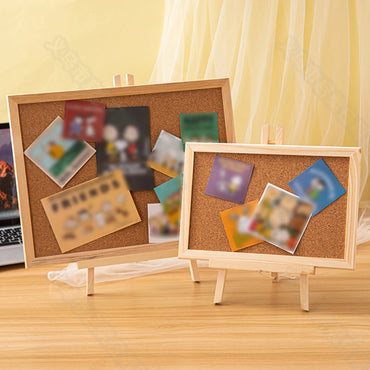 Cork Blackboard Bulletin Board Corkboard DIY with Push Pins Home Office Hanging Display Board Office School Wood Drafting Board