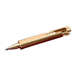 Mini Brass Pen Pocket Ballpoint Pen Signature Pen Small Bolt Action Ballpoint Pen Refillable Retractable Pens