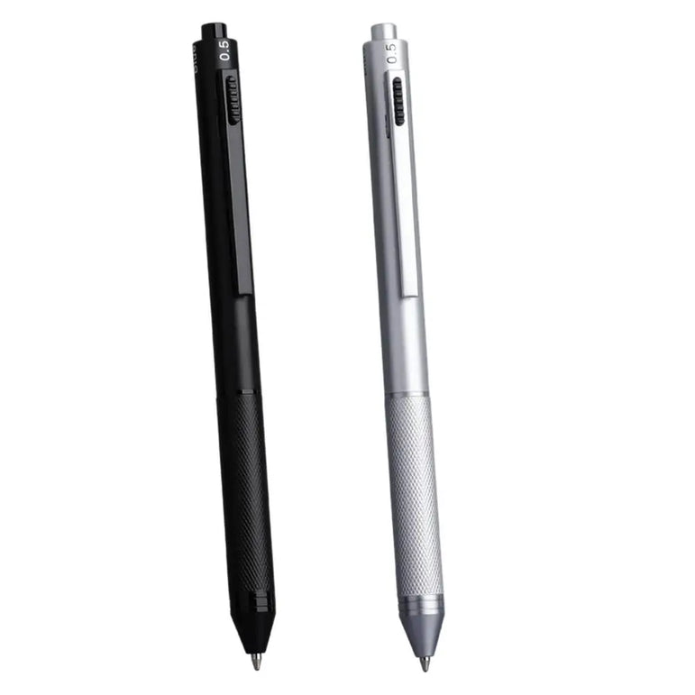 4 In 1 Multifunction Gel Pens Gravity Sensor Metal Retractable Ballpoint Pen 3 Color 0.7mm Ballpoint+0.5mm Mechanical Pencil