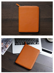 Moterm Genuine Pebbled Grain Leather A5 Zip Cover with Top Pocket Cowhide Planner Zipper Notebook Organizer Agenda Journal Diary