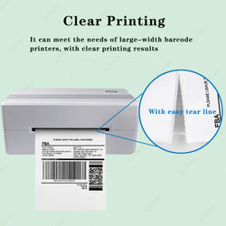 4*4"*100 sheets Adhesive Shipping Label Waterproof Thermal Label Thermal Transfer Label Sticker Small Ticket Paper
