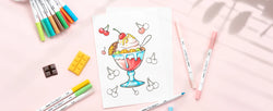 Ohuhu Markers Paper-friendly Water-based Coloring Markers Dual Brush Fineliner Tips Markers Coloring Books Art Markers Beginner