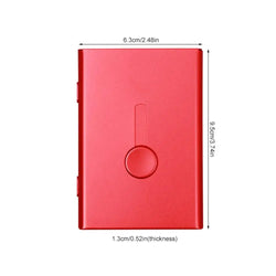 Business Card Holder Hand Push Card Case Bank Card Membership Cards Package Metal Ultra Thin Business Card Box Organizer