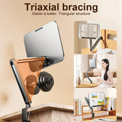 Desk Clamp Book Stand for Reading Adjustable Book Holder Recipe Book Holder for Laptop Tablet Recipe Textbook