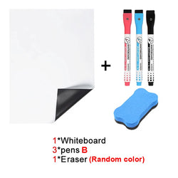 A5 Size Magnetic Whiteboard Pens Fridge Dry Erase White Board Refrigerator Magnet Note Home Soft Flexible Remind Message Boards