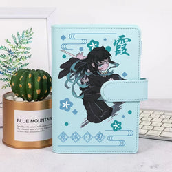 Demon Slayer Kawaii Notebook Kamado Nezuko Handbook Flipchart School Supplies Office Pu Material Children's Day Birthday Gift