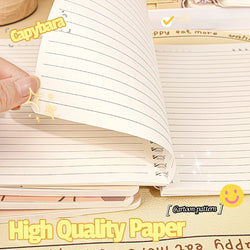 Capybara A5 Spiral Notebook Cute Planner Daily Notes Coil Notebooks Small Notepad For Kid Student Diary School Learning Supplies
