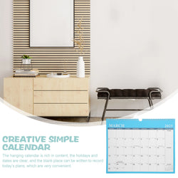 Monthly Planner Wall Calendar Household Hanging Desk Monthly Calendars Office Planner Clear Printed Paper Family Schedule Home