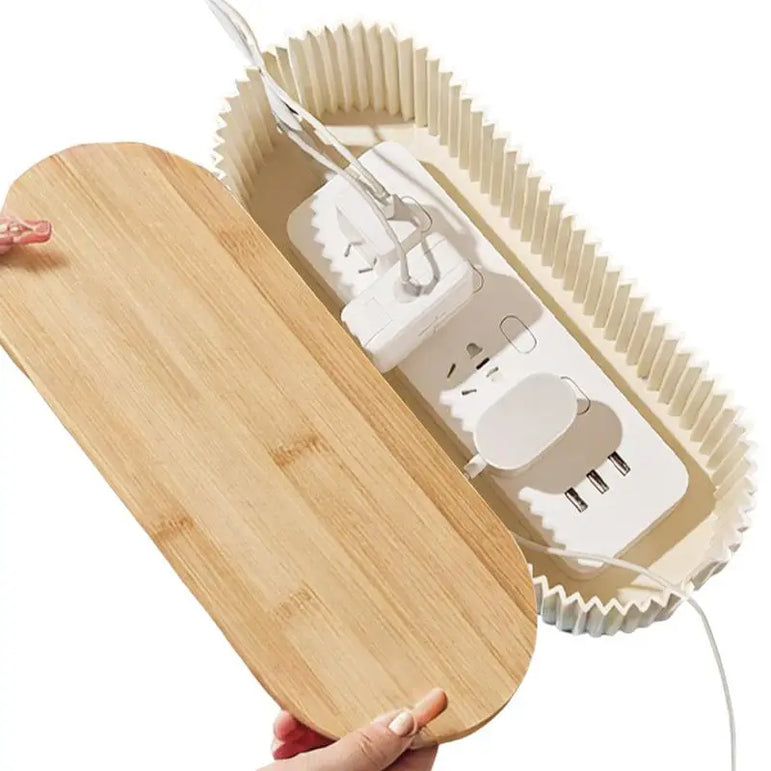 Cable Storage Organizer Wire Storage Cable Holder Outlet Hider Cord Organizer Extension Hiders Concealer Tidy Desktop Management