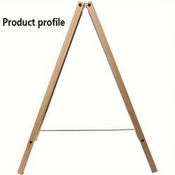 1pc, Freestanding Wooden A Frame Double Sided Chalkboard For Tabletop Menu Board, Wedding Message Sign, Party Supplies