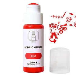 Mop Marker Quick Drying 18mm Tip Acrylic Marker Pen Permanent Fade-Resistant Ink For Murals Canvas Metal Glass Paper Wood 60ml