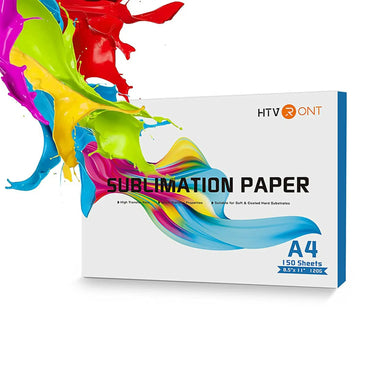 HTVRONT 150 Sheets A4/A3（US）8.5 x 11in Sublimation Paper Heat Transfer Paper for Inkjet Printer T-shirt Clothes Printing 120g