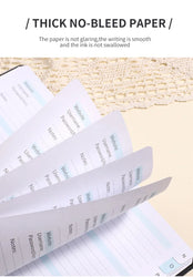 Spiral Password Keeper Book 56 Sheets Alphabetical Tabs Notebook PU Leather Cover Pen Holder Secure Internet Password Organizer
