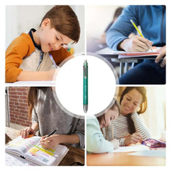 6 In 1 Multicolor Ballpoint Pen 5 Colors Ball Pen Creative Multicolor Ballpoint Pen 1 Automatic Pencil With Eraser for School