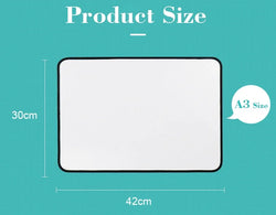 A3 Size Double-Sided Dry Erase Whiteboard Writing Drawing Painting Graffiti Family School Office Bulletin Board Message Board