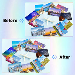 10 Sheets Cold Laminating Film Glossy Transparent Label Sticker Self Adheisve Lamination Film Waterproof Overlay Photo Picture